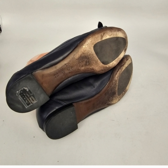 AGL Monika Cap Toe Ballet Flats – Size 38 (US 7.5) Black - Picture 7 of 9